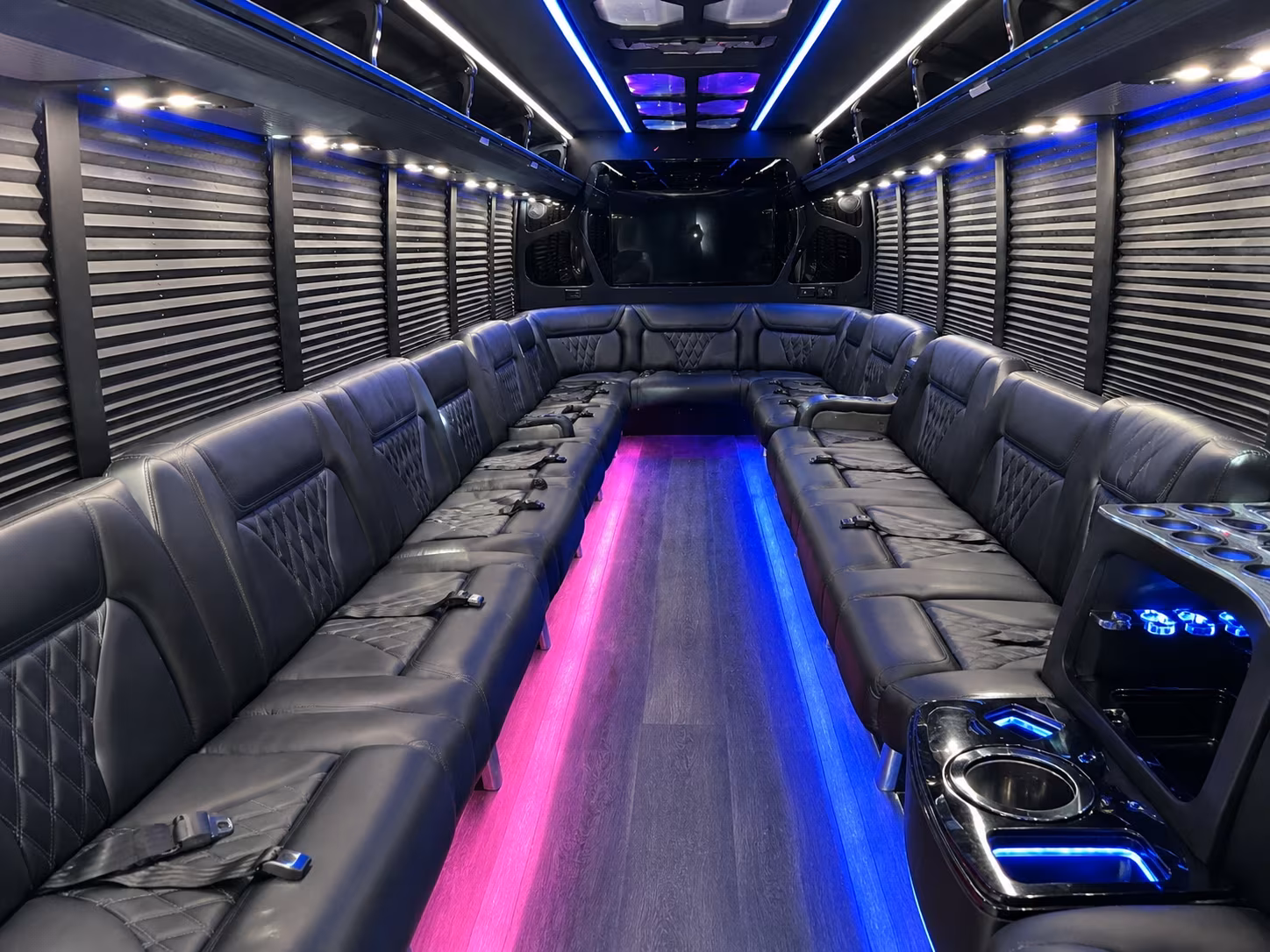 Cape Coral Bachelor & Bachelorette Transportation party bus exterior