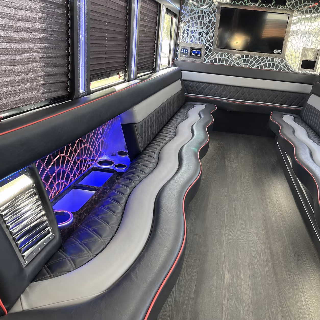Cape Coral Concert & Music Festival Transportation party bus interior