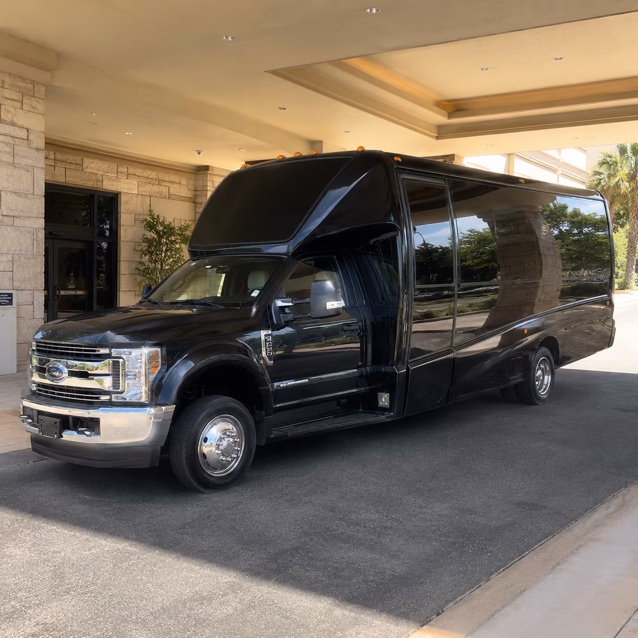 Cape Coral Private Event Transportation party bus exterior