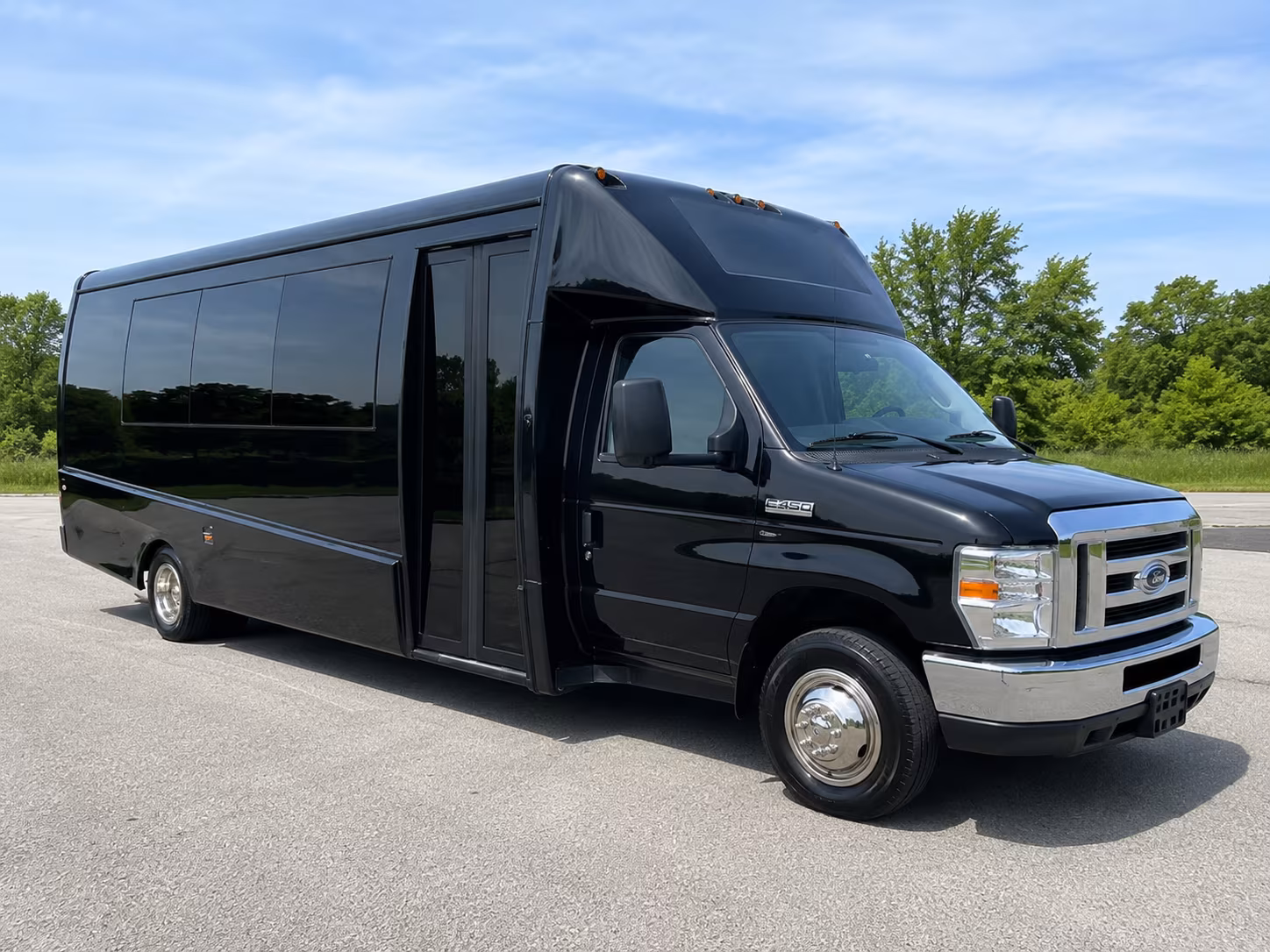 Cape Coral School Event Transportation party bus exterior