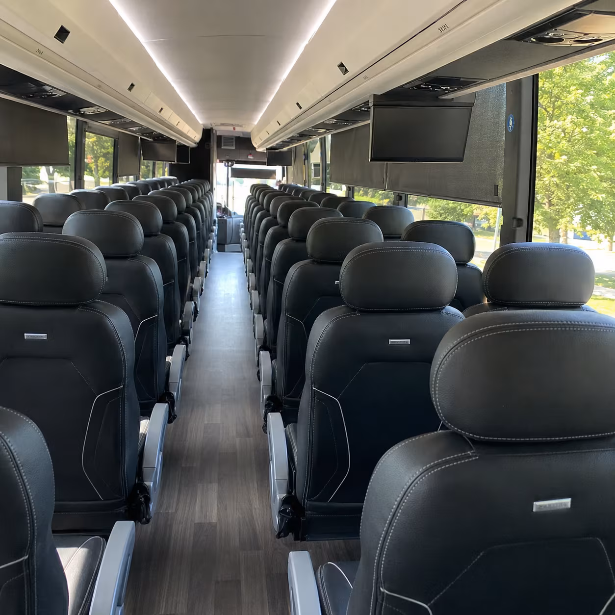 Cape Coral School Event Transportation party bus interior