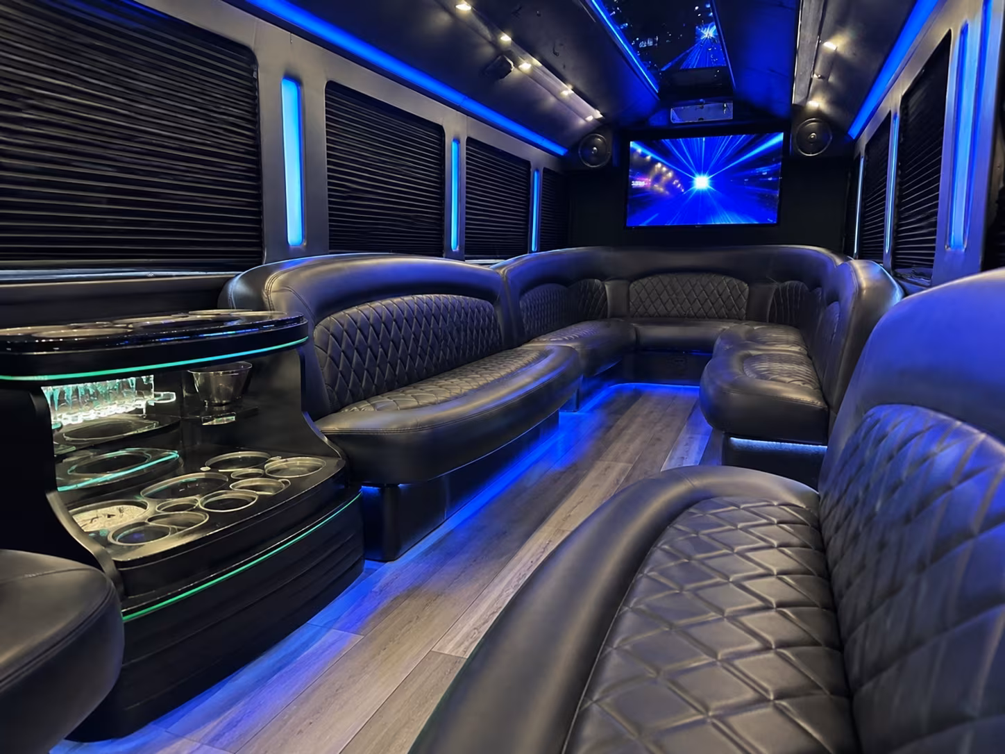 Cape Coral Sporting Event Transportation party bus exterior