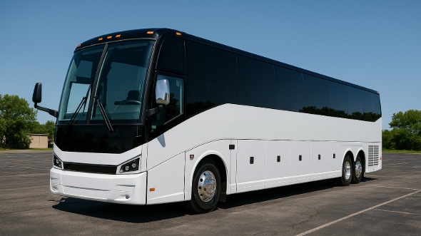 Exterior of Charter Bus Company Cape Coral's 45 Passenger Charter Bus in Cape Coral
