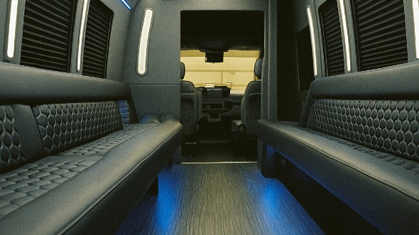 cape coral 50 passenger party bus interior